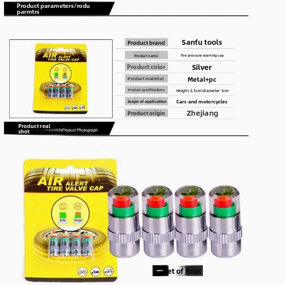 Visual Tire Pressure Monitoring Caps