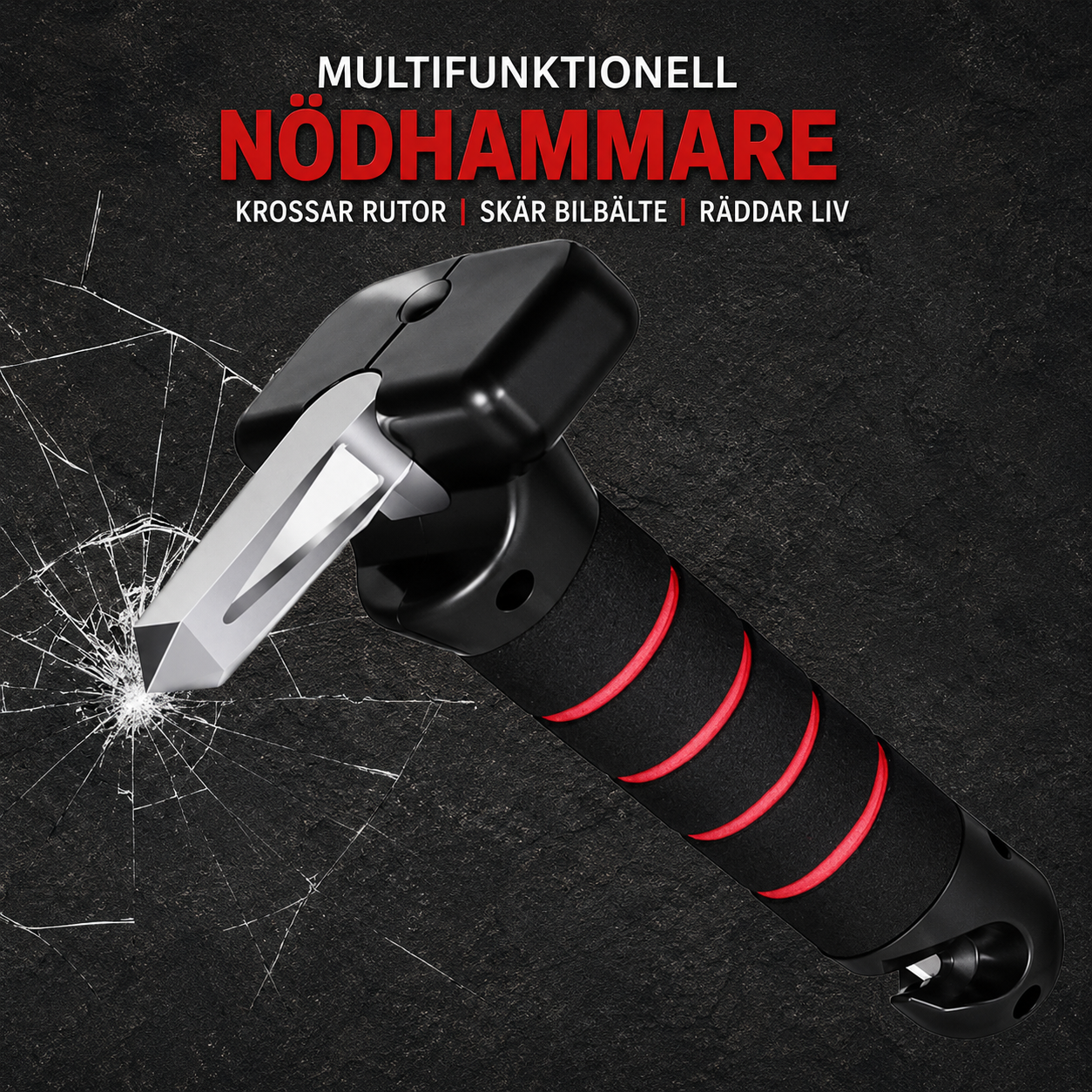 Nödhammare 3-i-1