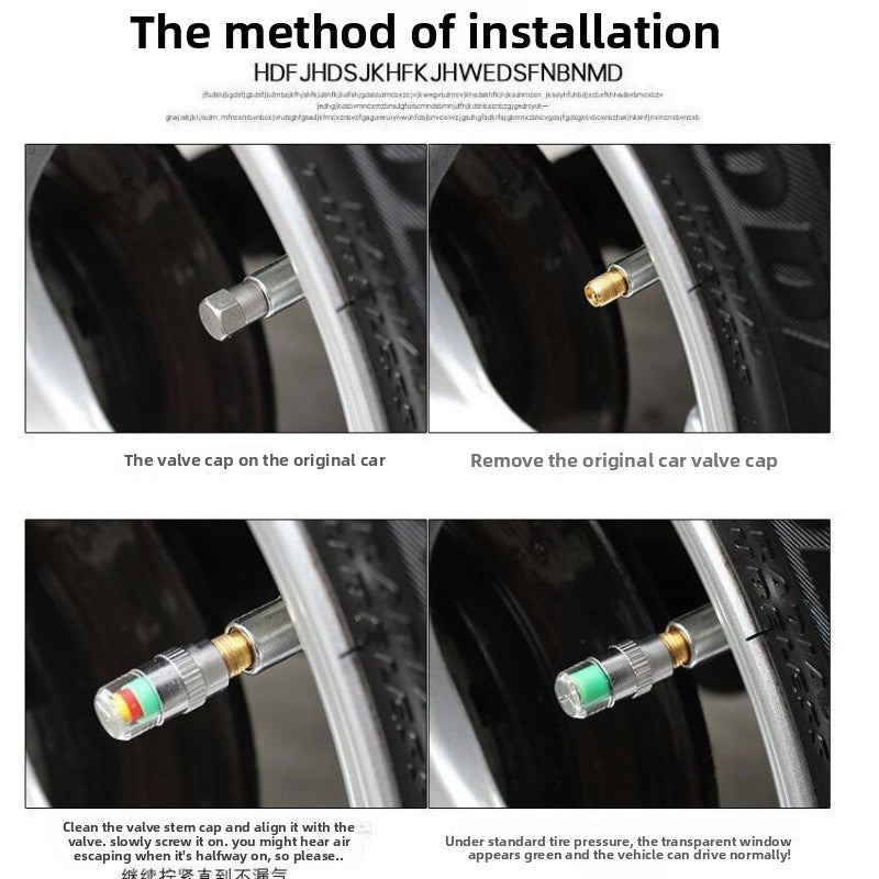 Visual Tire Pressure Monitoring Caps